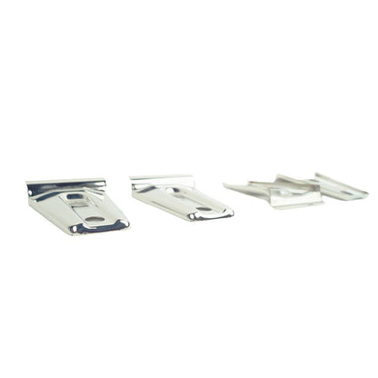 KENTROL Jeep JK Door Hinge Overlays 4 Pieces 2 Door 07-18 Wrangler JK Polished Silver Kentrol  30020