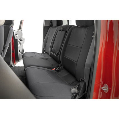 ROUGH COUNTRY Seat Covers | FR & RR | Crew Cab | Nissan Frontier 2WD/4WD (2022-2025) | 91058