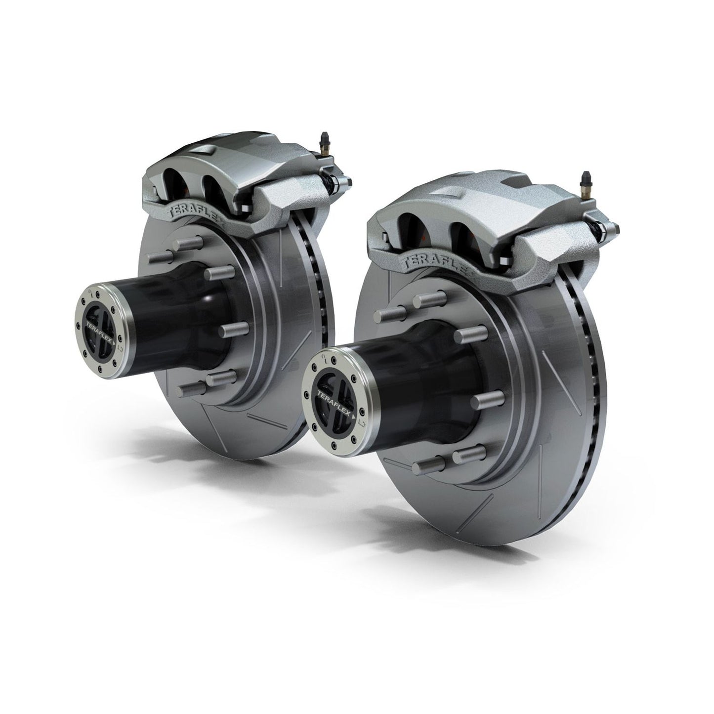 TeraFlex | 07-18 Wrangler JK Dana 30/44 Front Axle 8-Lug Locking Hub Conversion Kit w/ Slotted Big Brakes TeraFlex | 3034413