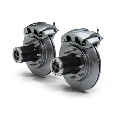 TeraFlex | 07-18 Wrangler JK Dana 30/44 Front Axle 8-Lug Locking Hub Conversion Kit w/ Slotted Big Brakes TeraFlex | 3034413