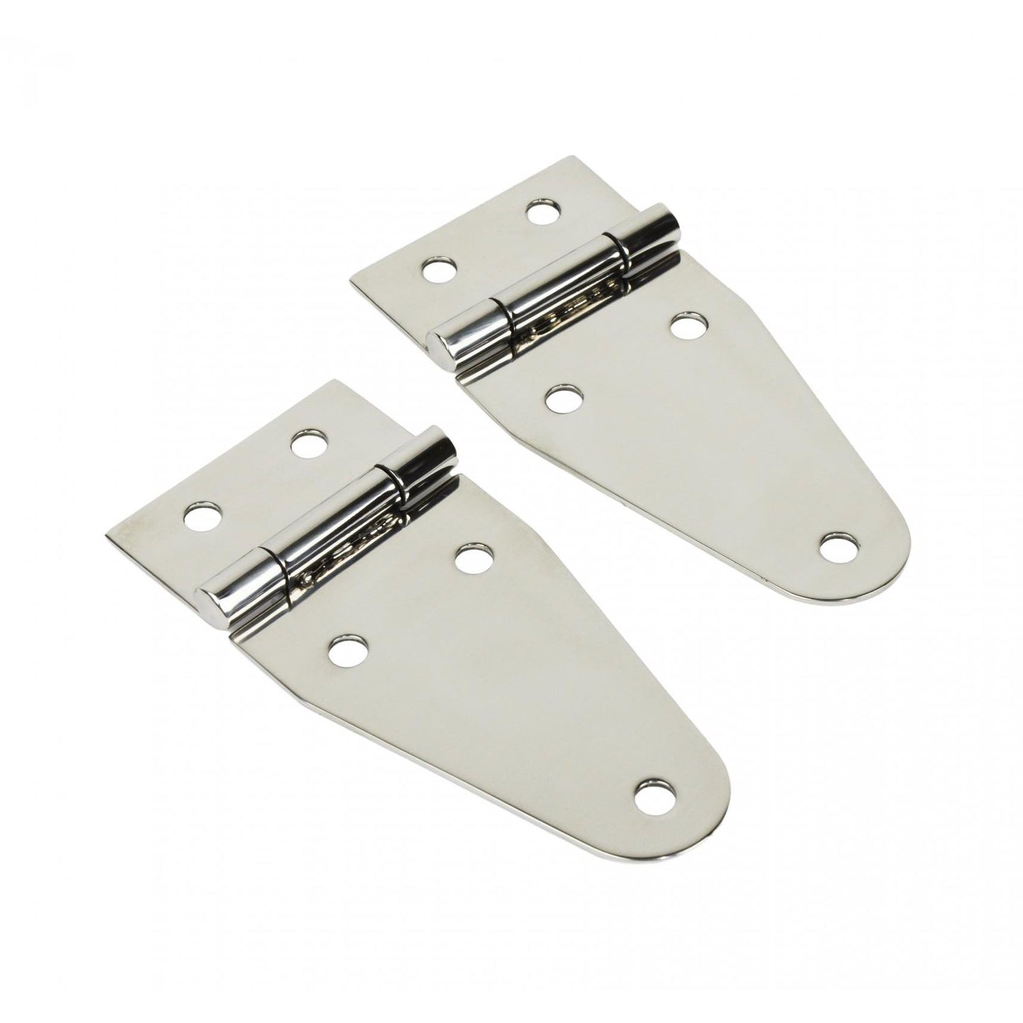 KENTROL Jeep CJ/YJ Hood Hinge Pair 55-95 CJ and Wrangler YJ Polished Silver Kentrol  30402