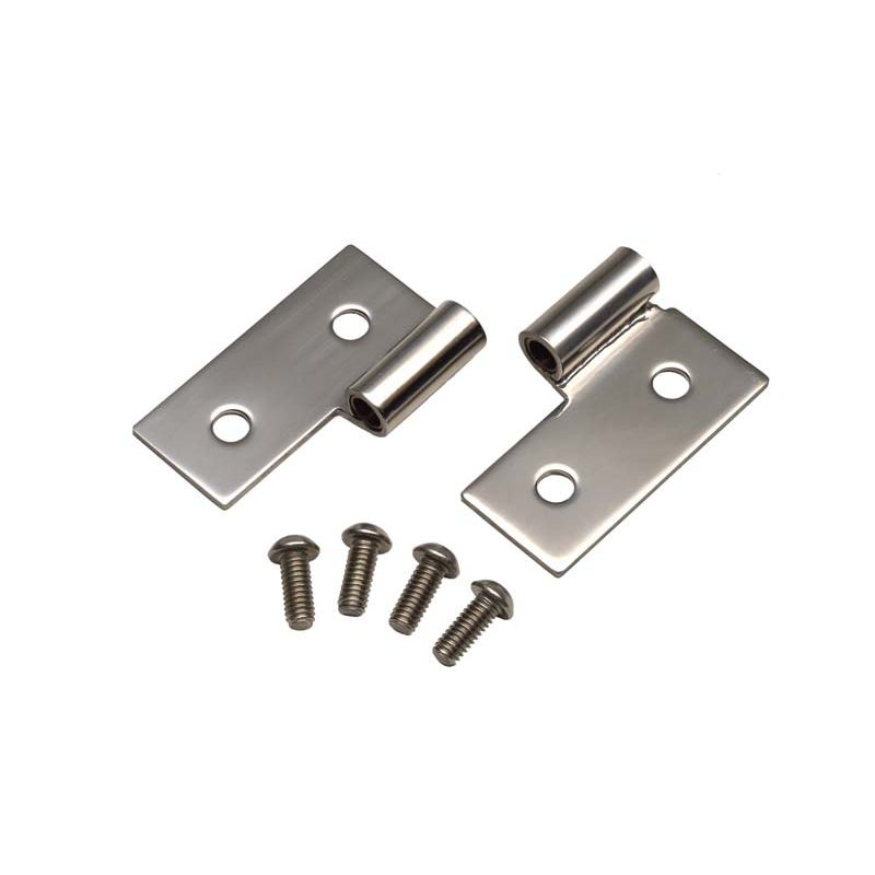 KENTROL JEEP CJ/YJ/TJ Lower Door Hinge Pair 76-06 CJ Wrangler YJ/TJ Polished Silver Kentrol  30407