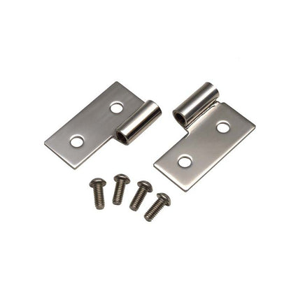 KENTROL JEEP CJ/YJ/TJ Lower Door Hinge Pair 76-06 CJ Wrangler YJ/TJ Polished Silver Kentrol  30407