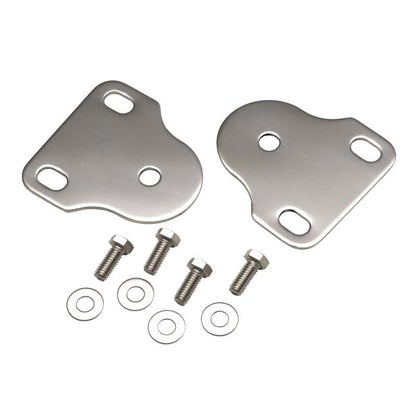 KENTROL Jeep CJ/YJ Interior Windshield Brackets Pair 76-95 CJ and Wrangler YJ Polished Silver Kentrol  30408