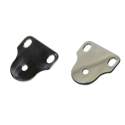 KENTROL Jeep CJ/YJ Interior Windshield Brackets Pair 76-95 CJ and Wrangler YJ Polished Silver Kentrol  30408