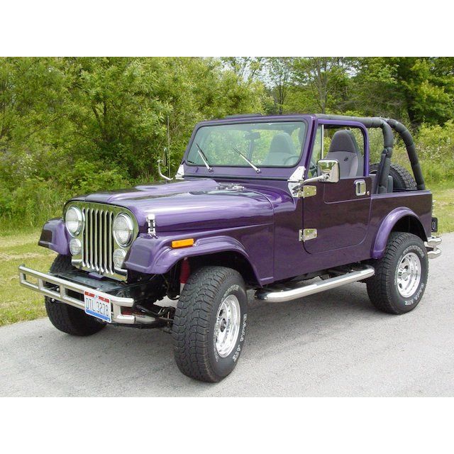 KENTROL Jeep CJ/YJ Windshield Hinge No Mirror Holes Pair 76-95 CJ and Wrangler YJ Polished Silver Kentrol  30427