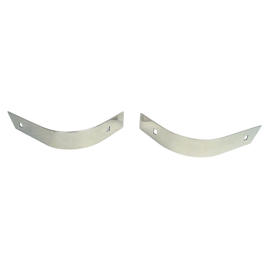 KENTROL Jeep YJ Rear Body Guard Pair 87-95 Wrangler TJ Polished Silver Kentrol  30435