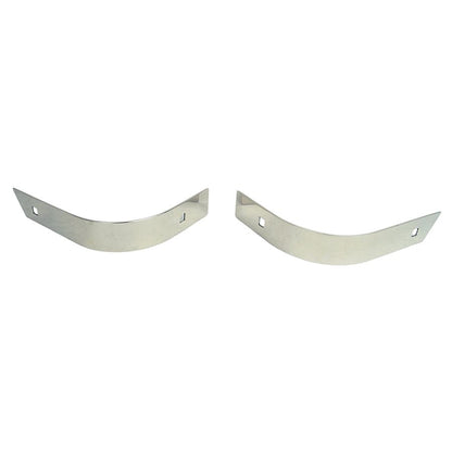 KENTROL Jeep YJ Rear Body Guard Pair 87-95 Wrangler TJ Polished Silver Kentrol  30435