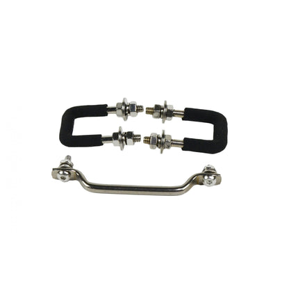 KENTROL Jeep YJ Windshield Tie Down Kit 87-95 Wrangler TJ Polished Silver Kentrol  30439