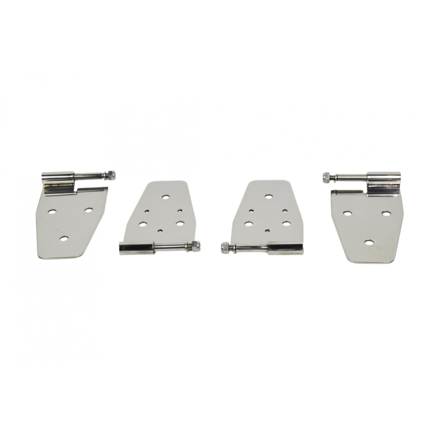 KENTROL Jeep YJ Door Hinge Set 4 Pieces 87-95 Wrangler TJ Polished Silver Kentrol  30441