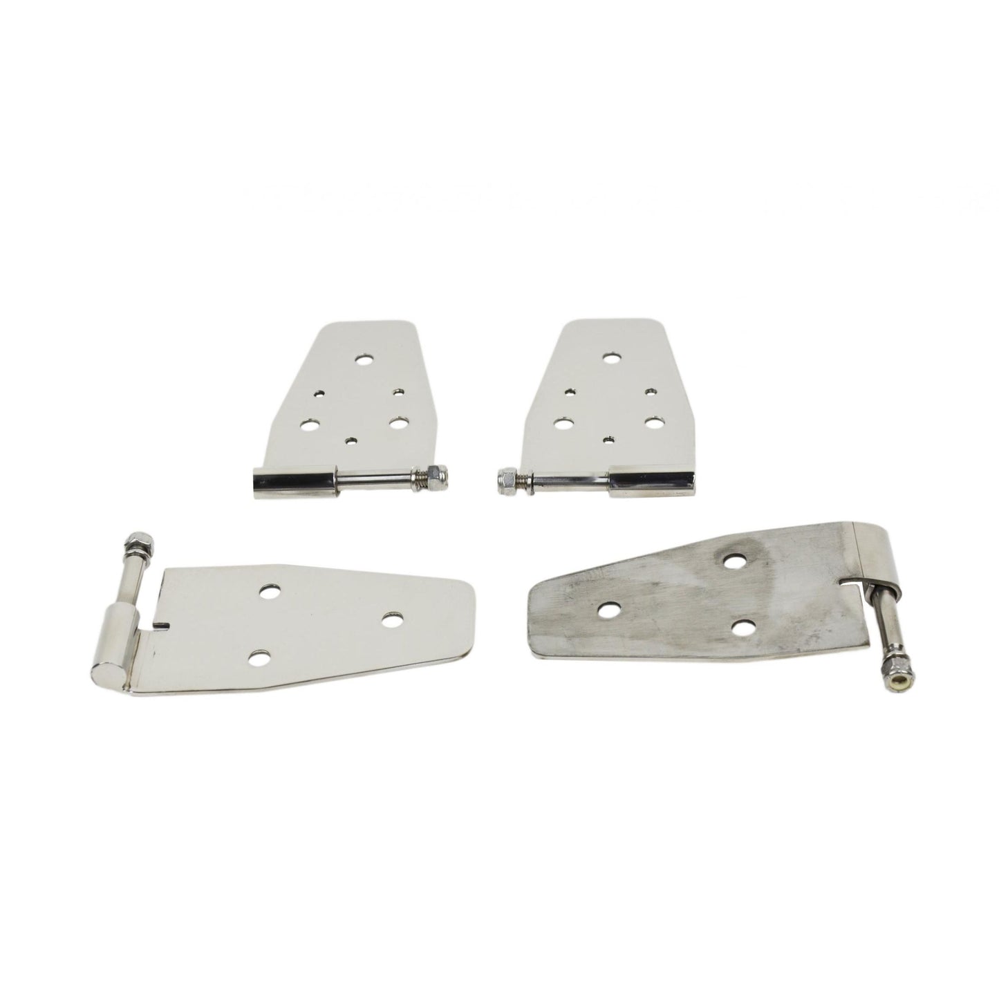 KENTROL Jeep YJ Door Hinge Set 4 Pieces 87-95 Wrangler TJ Polished Silver Kentrol  30441