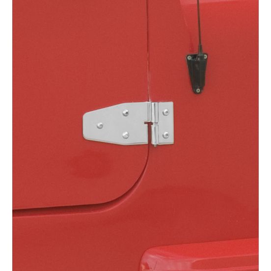 KENTROL Jeep YJ Door Hinge Set 4 Pieces 87-95 Wrangler TJ Polished Silver Kentrol  30441