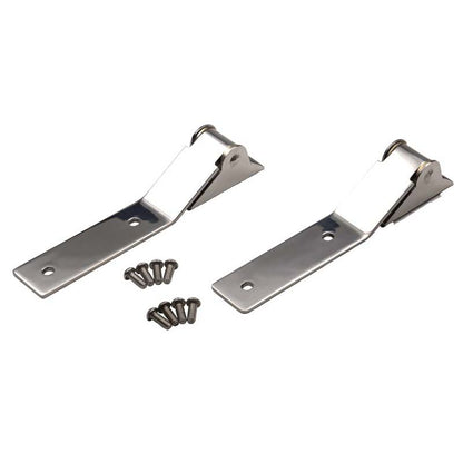KENTROL Jeep YJ Tailgate Hinge Pair 87-95 Wrangler TJ Polished Silver Kentrol  30442