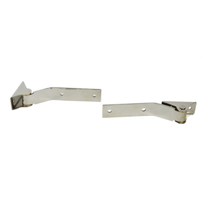KENTROL Jeep YJ Tailgate Hinge Pair 87-95 Wrangler TJ Polished Silver Kentrol  30442