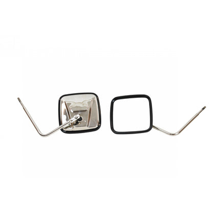KENTROL JEEP CJ/YJ/TJ/JK Outback Mirrors Pair 76-18 CJ and Wrangler YJ/TJ/JK Polished Silver Kentrol  30443