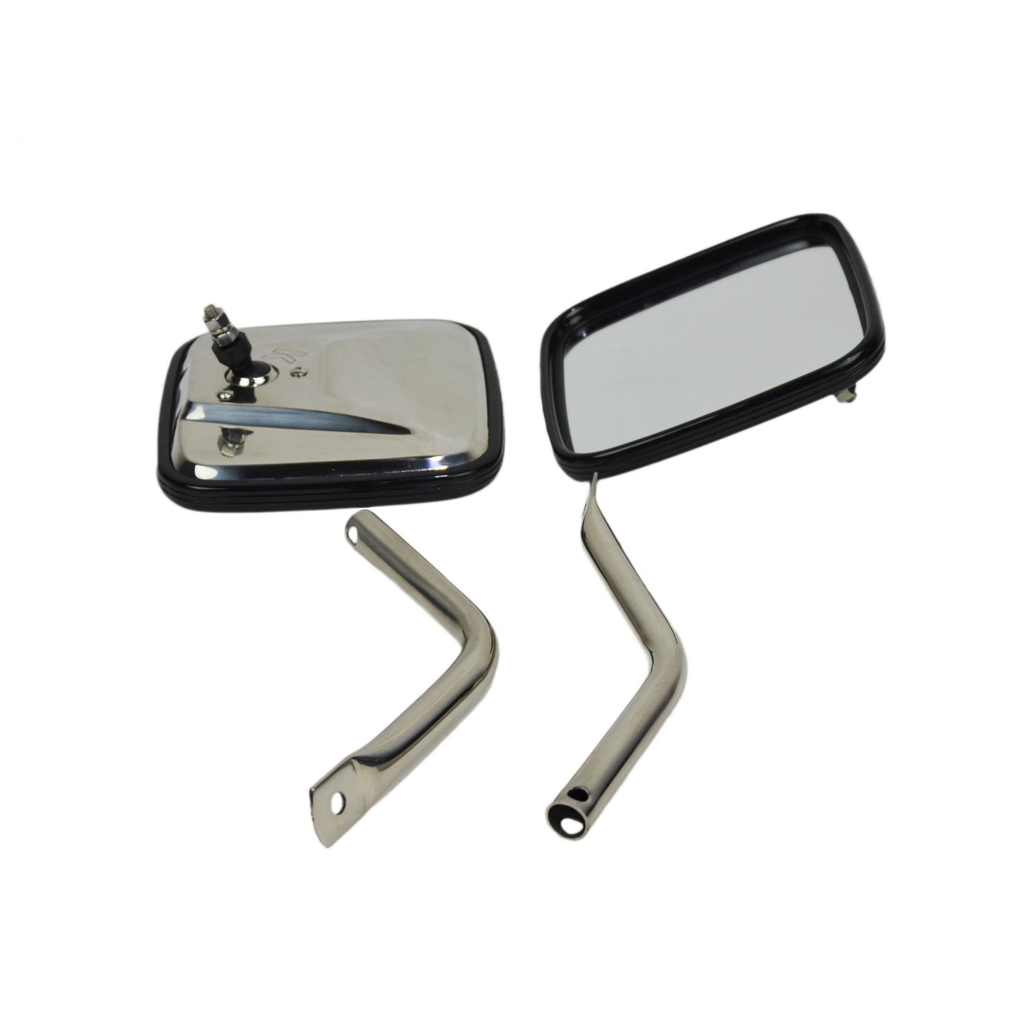 KENTROL Jeep YJ Mirror Kit Pair 87-95 Wrangler TJ Polished Silver Kentrol  30445