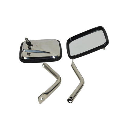 KENTROL Jeep YJ Mirror Kit Pair 87-95 Wrangler TJ Polished Silver Kentrol  30445