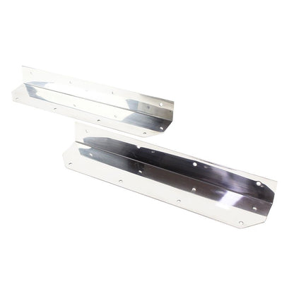 KENTROL Jeep YJ Step Cover Inlay Pair 87-95 Wrangler TJ Polished Silver Kentrol  30447