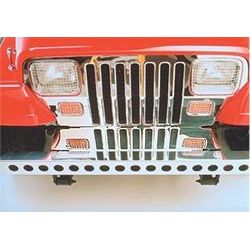 KENTROL Jeep YJ 410 Stainless Frame Cover 87-95 Wrangler TJ Polished Silver Kentrol  30456