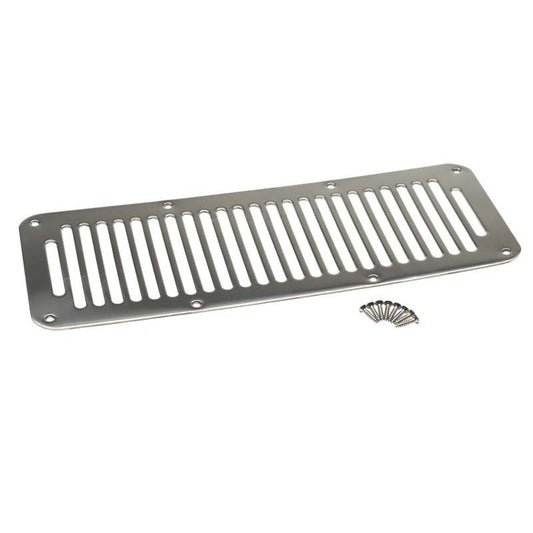 KENTROL Jeep YJ Hood Vent 8 Holes 87-95 Wrangler TJ Polished Silver Kentrol  30458