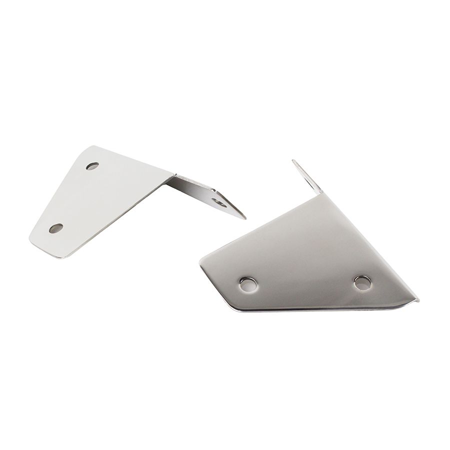 KENTROL Jeep CJ/YJ Spot Light Bracket Pair 76-95 CJ and Wrangler YJ Polished Silver Kentrol  30461