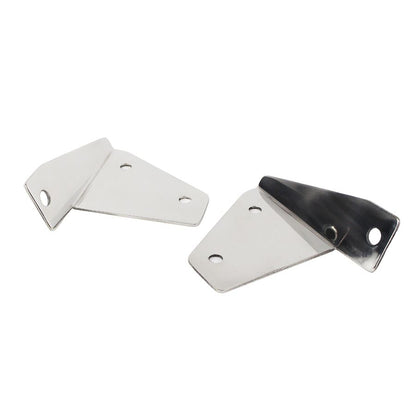 KENTROL Jeep CJ/YJ Spot Light Bracket Pair 76-95 CJ and Wrangler YJ Polished Silver Kentrol  30461