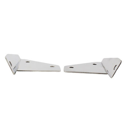 KENTROL Jeep CJ/YJ Spot Light Bracket Pair 76-95 CJ and Wrangler YJ Polished Silver Kentrol  30461