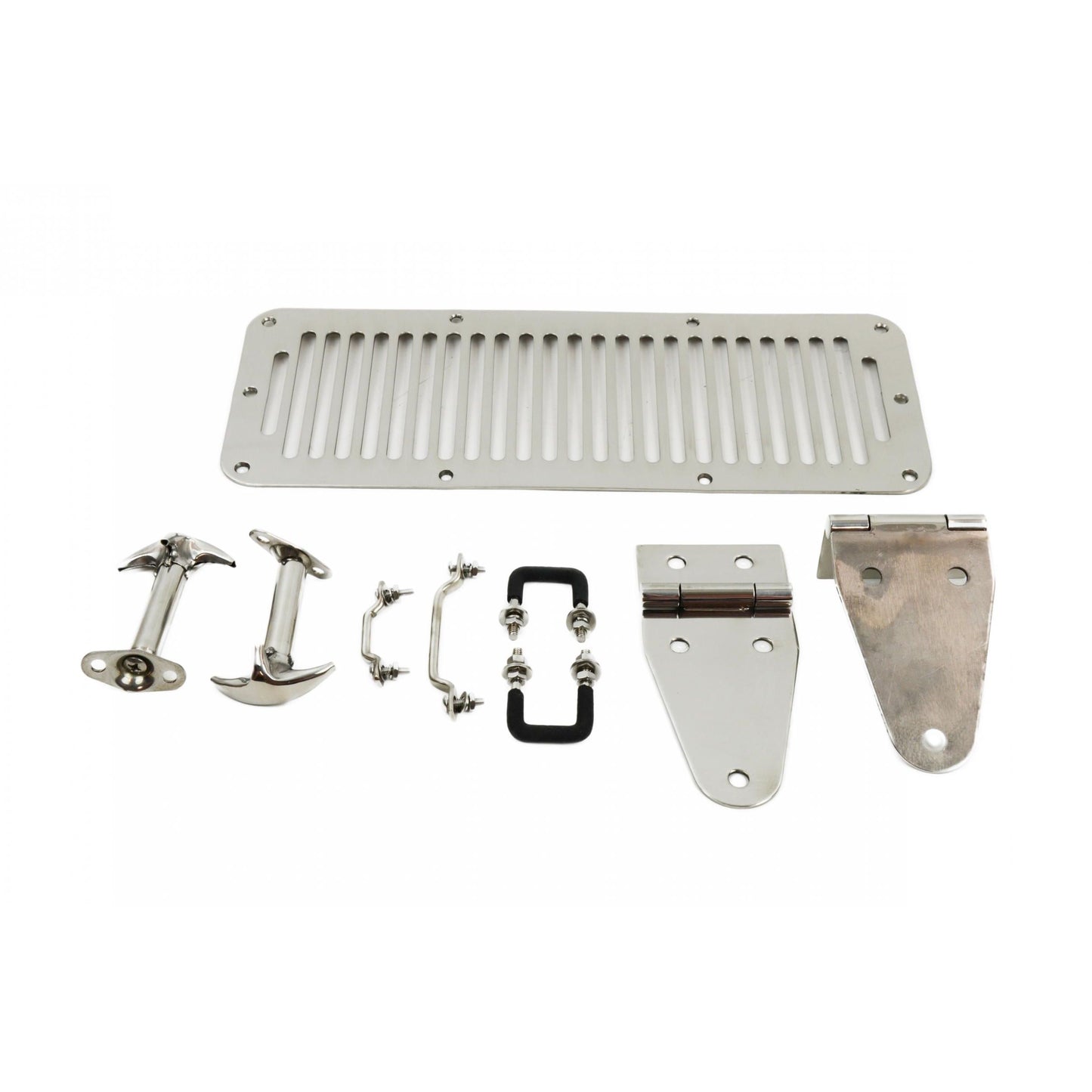 KENTROL Jeep CJ/YJ Hood Kit 78-95 CJ and Wrangler YJ Polished Silver Kentrol  30470