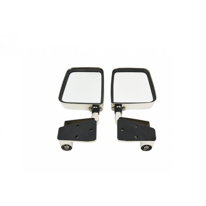 KENTROL Jeep YJ/TJ Mirror Kit Pair 88-06 Wrangler YJ/TJ Polished Silver Kentrol  30475