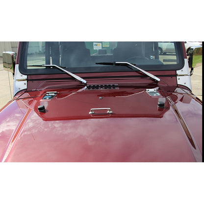 KENTROL Jeep YJ/TJ Mirror Kit Pair 88-06 Wrangler YJ/TJ Polished Silver Kentrol  30475