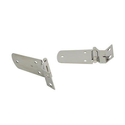 KENTROL Jeep TJ Hood Hinge Pair 97-06 Wrangler TJ Polished Silver Kentrol  30476
