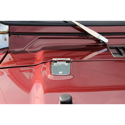 KENTROL Jeep TJ Hood Hinge Pair 97-06 Wrangler TJ Polished Silver Kentrol  30476