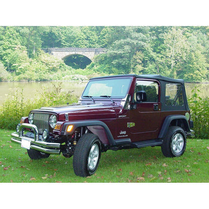 KENTROL Jeep TJ Windshield Hinge Pair 97-06 Wrangler TJ Polished Silver Kentrol  30477