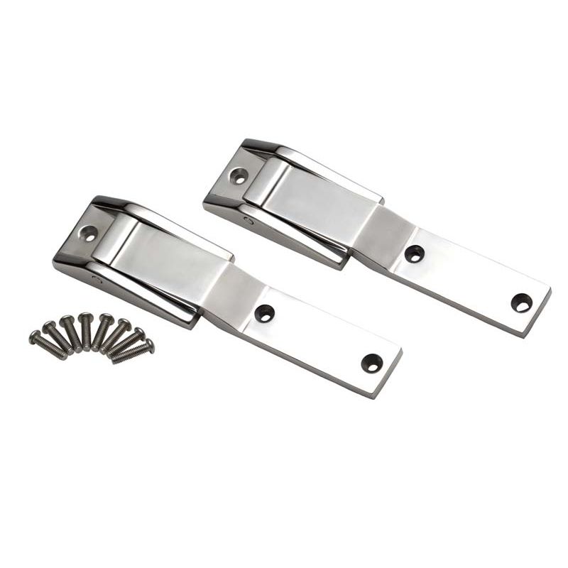KENTROL Jeep TJ Tailgate Hinge Pair 97-04 Wrangler TJ Polished Silver Kentrol  30478