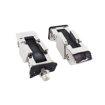 KENTROL Jeep TJ Hood Catch Pair 97-06 Wrangler TJ Polished Silver Kentrol  30489