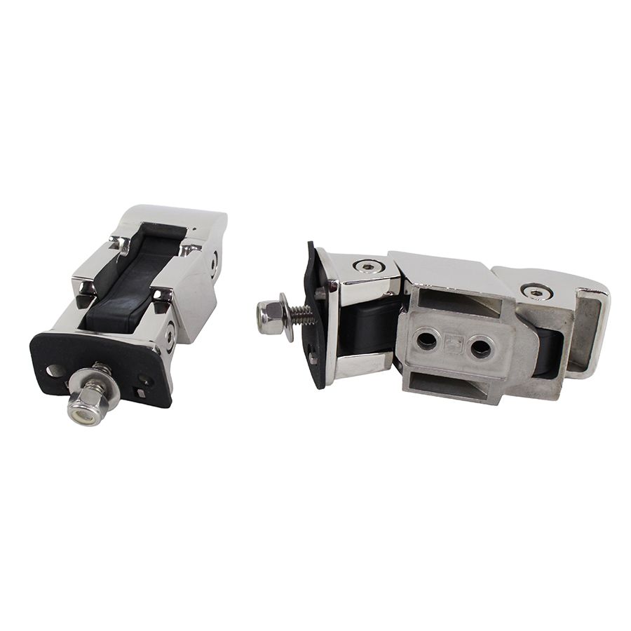 KENTROL Jeep TJ Hood Catch Pair 97-06 Wrangler TJ Polished Silver Kentrol  30489