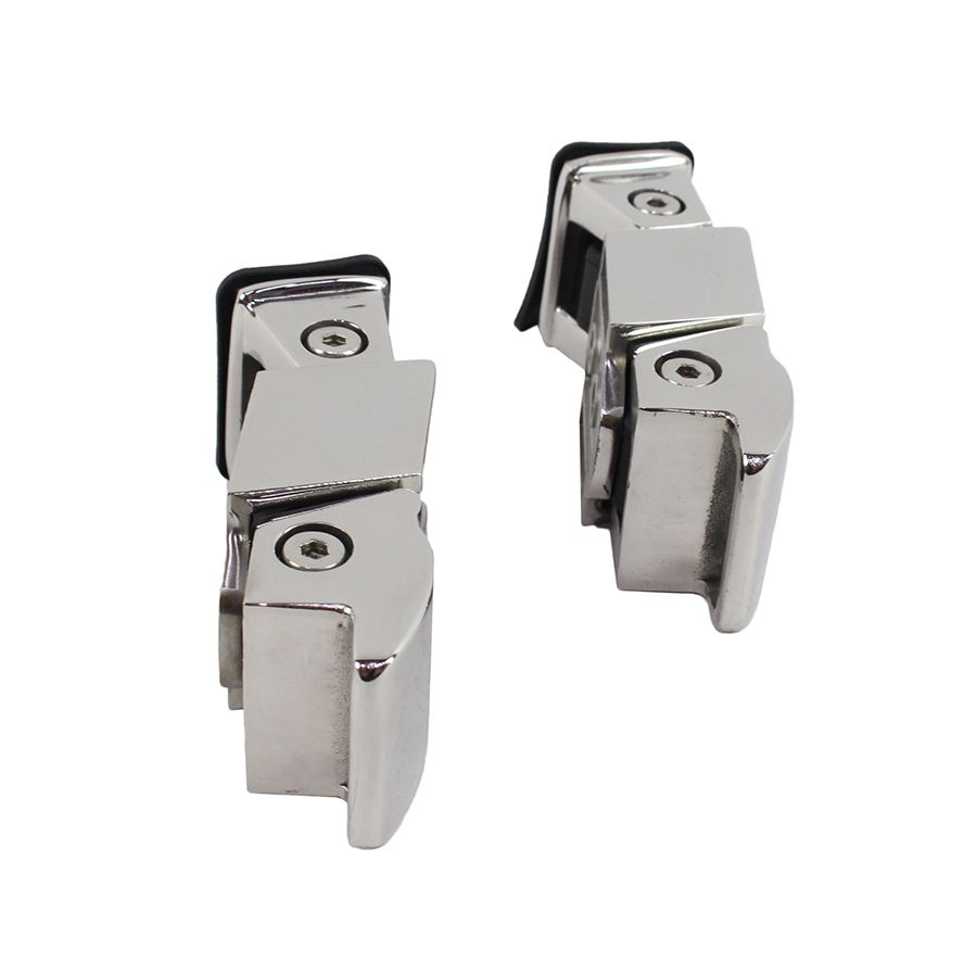 KENTROL Jeep TJ Hood Catch Pair 97-06 Wrangler TJ Polished Silver Kentrol  30489