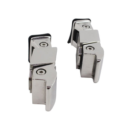 KENTROL Jeep TJ Hood Catch Pair 97-06 Wrangler TJ Polished Silver Kentrol  30489