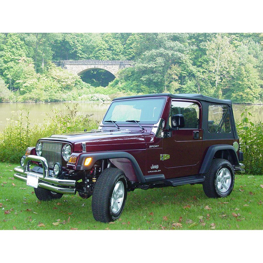 KENTROL Jeep TJ Hood Catch Pair 97-06 Wrangler TJ Polished Silver Kentrol  30489