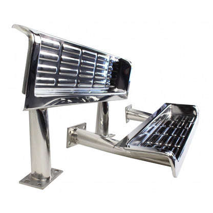 KENTROL Jeep TJ Side Steps Pair 97 Wrangler TJ-2000 Polished Silver Kentrol  30491