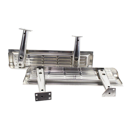 KENTROL Jeep TJ Side Steps Pair 97 Wrangler TJ-2000 Polished Silver Kentrol  30491