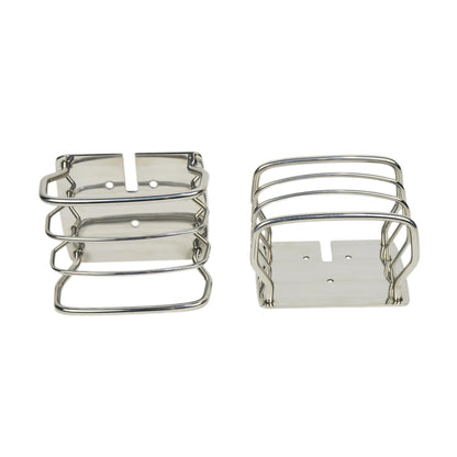 KENTROL JEEP CJ/YJ/TJ Taillight Guard Pair 76-06 CJ Wrangler YJ/TJ Polished Silver Kentrol  30497