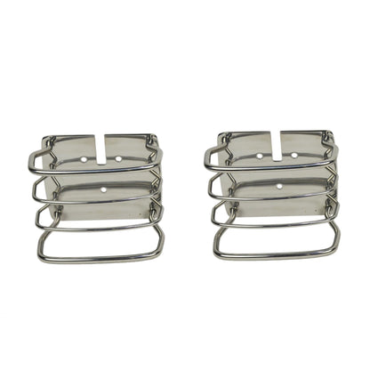 KENTROL JEEP CJ/YJ/TJ Taillight Guard Pair 76-06 CJ Wrangler YJ/TJ Polished Silver Kentrol  30497