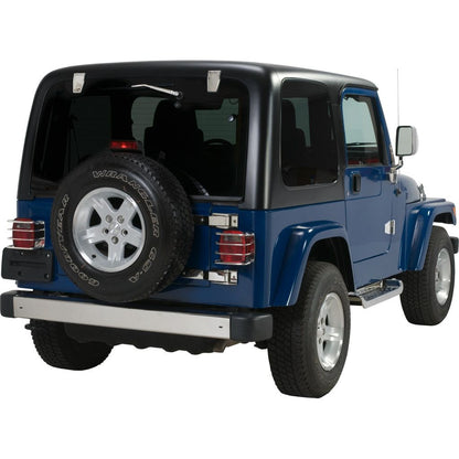 KENTROL JEEP CJ/YJ/TJ Taillight Guard Pair 76-06 CJ Wrangler YJ/TJ Polished Silver Kentrol  30497