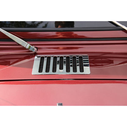 KENTROL Jeep TJ Hood Vent 98-06 Wrangler TJ Polished Silver Kentrol  30500