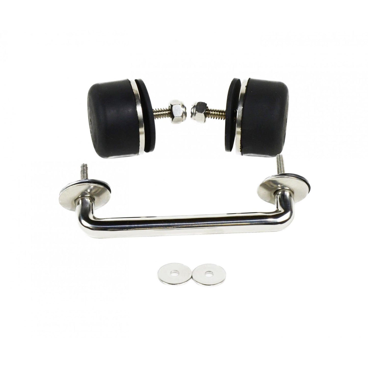 KENTROL Jeep TJ/JK Windshield Tie Down Kit 97-18 Wrangler TJ/JK Polished Silver Kentrol  30503