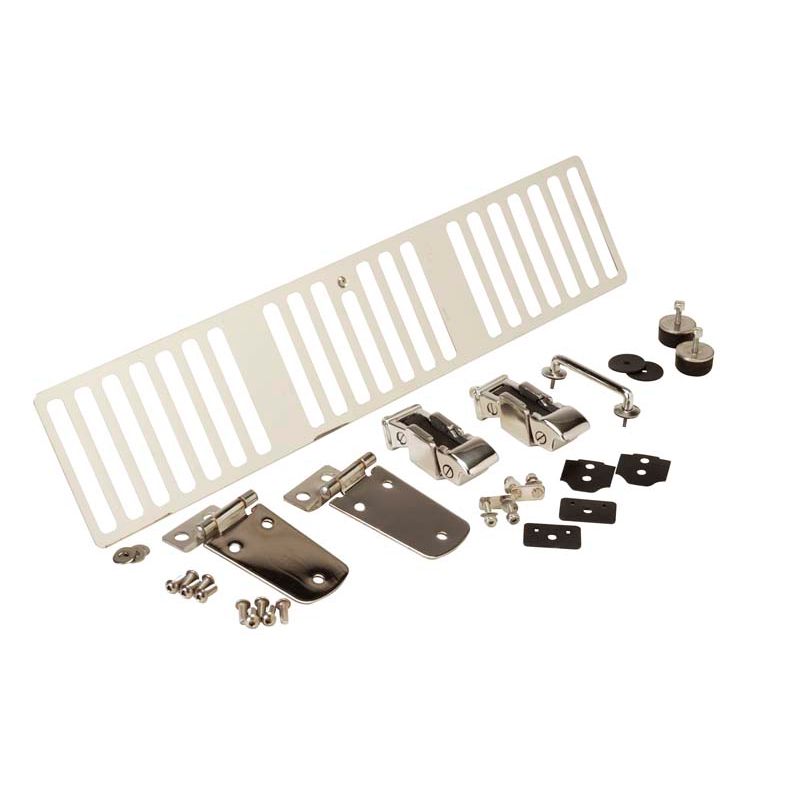 KENTROL Jeep TJ Hood Kit 97 Wrangler TJ Polished Silver Kentrol  30505