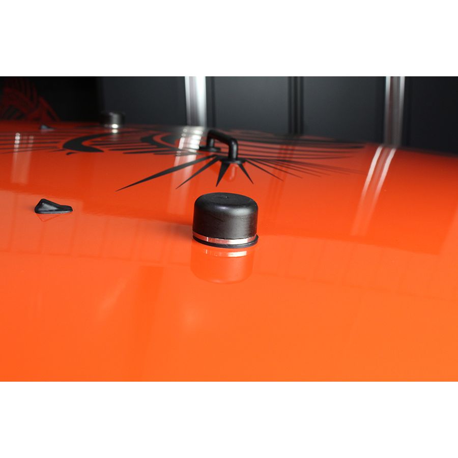 KENTROL Jeep TJ/JK Hood Bumpers 97-18 Wrangler TJ/JK Polished Silver Kentrol  30506