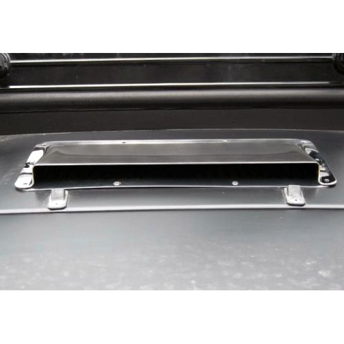 KENTROL Jeep CJ/YJ Hood Vent Air Scoop 78-95 CJ and Wrangler YJ Polished Silver Kentrol  30507