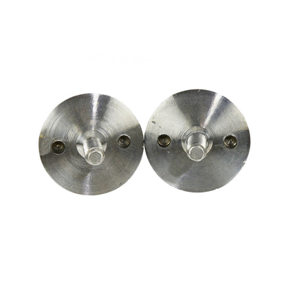 KENTROL Jeep CJ/YJ Windshield Knobs Pair 76-95 CJ and Wrangler YJ Polished Silver Kentrol  30510